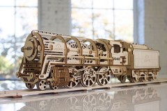 乌格 Ugears 木质机械传动蒸汽机车模型