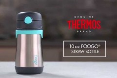 膳魔师 THERMOS Foogo 儿童不锈钢真空保温吸管杯