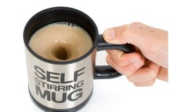 自动搅拌不锈钢咖啡杯