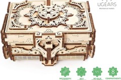 乌格 UGEARS 拼装积木古董珠宝盒