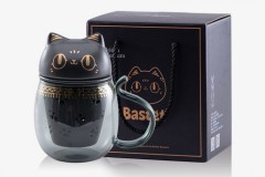 大英博物馆安德森猫花茶玻璃杯