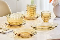 康宁 Corelle 晶灵玻璃轻奢餐具套装