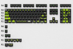 Thekapco x RipnDip 中指猫联名款吐舌头外星人主题键帽