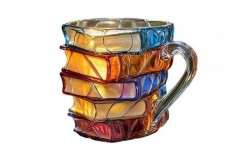 Luxury Flowers 彩绘书本咖啡杯