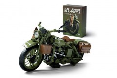 Nifeliz WLA 军用摩托车拼装模型玩具