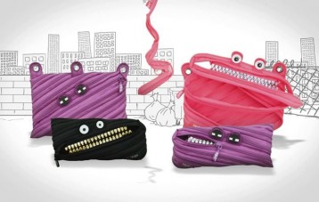 ZIPIT Grillz 怪兽拉链笔袋零钱包