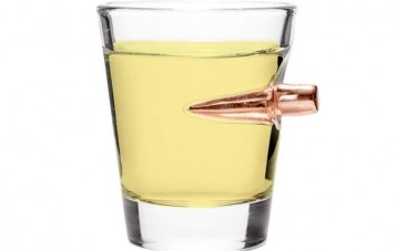Lucky Shot 真子弹头嵌入手工酒杯