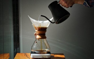 Chemex 木手柄玻璃滴漏咖啡壶