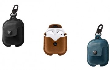 Twelve South AirSnap苹果Airpods Pro充电盒牛皮防丢保护套