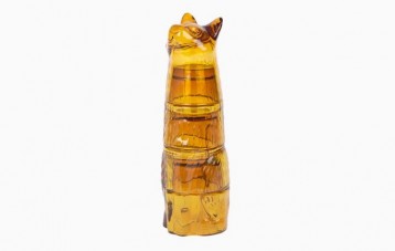 DOIY 猫咪造型堆叠玻璃水杯