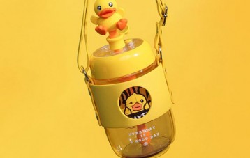 小黄鸭 B.Duck 搅拌吸管杯