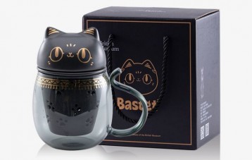 大英博物馆安德森猫花茶玻璃杯