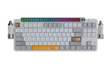 KeysMe Lunar01 太空船无线三模客制化机械键盘
