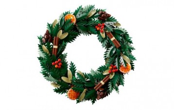 乐高 LEGO Icons Wreath 圣诞花环拼装积木