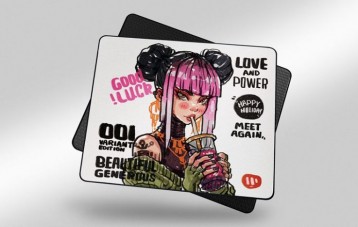 OWEPOWE 美国漫画风格电竞游戏鼠标垫
