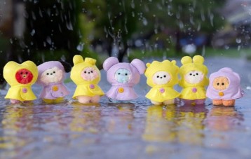 LINE FRIENDS 连我朋友 BT21 minini 雨天系列玩偶挂件