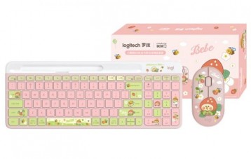 罗技 Logitech K580 小鹦鹉 BEBE 联名键鼠套装