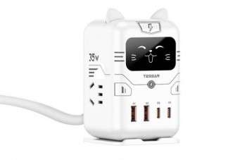 霆圣 TESSAN mini 闪电猫桌面充电站