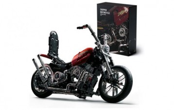 Nifeliz Chopper 摩托车组装积木模型玩具