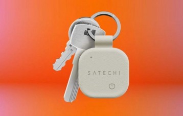 Satechi Find My 带定位器素皮钥匙扣