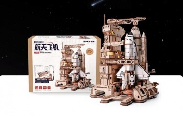 若客 ROKR 航天飞机拼装模型积木