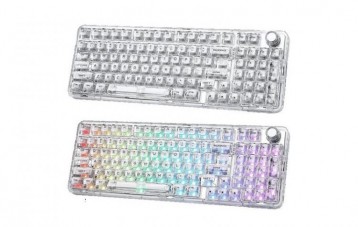 键设宇宙 YUNZII X98 透明三模机械键盘