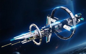 TOPTOY 太空空间站拼装积木模型