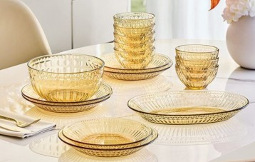 康宁 Corelle 晶灵玻璃轻奢餐具套装