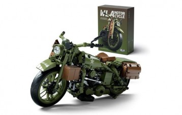 Nifeliz WLA 军用摩托车拼装模型玩具