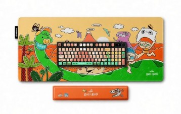 Thekapco x Guji Guji 《咕咕咕》联名款重返侏罗纪恐龙世界键盘套装