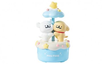 言仓线条小狗蓝牙音箱