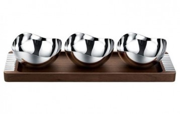 摩登 MODERN 轻奢胡桃木干果盘