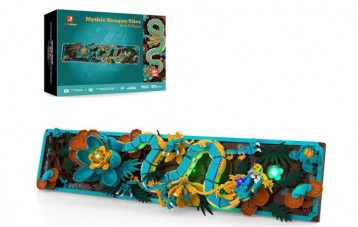 JMBricklayer 神话中国龙壁积木套装