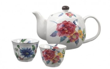 美浓烧 Mino Yaki 红颜花语茶具礼盒