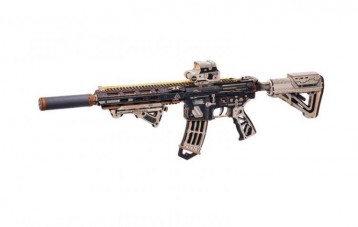 若态 ROBOTIME 若客 ROKR M416 突击步枪拼装积木