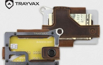 Trayvax Contour 金属真皮结合卡包