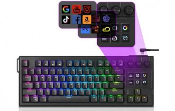 darkFlash K87PRO TKL 有线流媒体宏机械键盘