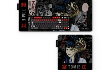 Thekapco x 伊藤润二 Junji Ito 富江 Tomie 联名暗黑主题机械键盘套装