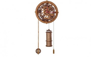 WOODEN.CITY Steampunk 工业复古挂钟拼装积木 WF359
