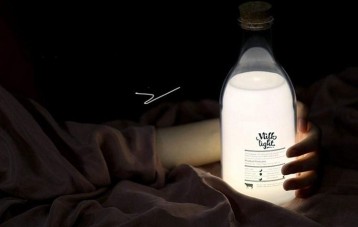 牛奶瓶伴睡留言灯