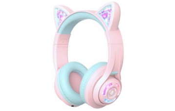 趣倍Tribit iClever BTH13保护听力女孩无线蓝牙猫耳耳机